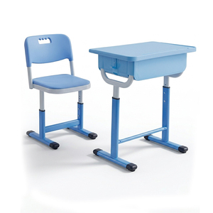 SONGYE Modern Metal Student Adjustable Desk and <b>Chair</b> Set With 1 Year Warranty for School Commercial Use ST-208GD School Desk an - Product Image 1