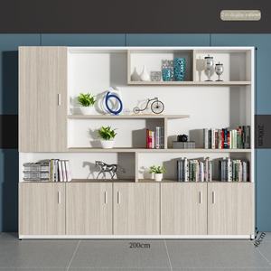 كرسي مكتب حديث بسيط متين طقم طاولة رئيس مع خزانة مجلس الرئيس - Product Image 2