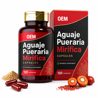 Capsules en gros d'Aguaje et de Pueraria Mirifica pour l'augmentation du volume des hanches et des fesses, supplément naturel de phytoestrogènes pour raffermir la poitrine, pour femme
