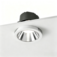 Plafonnier LED encastré dimmable 4 CCT, résistant au feu, IP65, SMD, double puissance réglable, éclairage intérieur européen