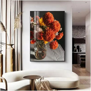 โคมไฟติดผนังในบ้านสุดหรูแบบโมเดิร์นโปสเตอร์พอร์ซเลนคริสตัลทำมือสำหรับงานศิลปะติดผนังมิเตอร์ไฟฟ้า - Product Image 2