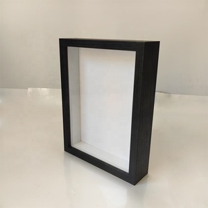 Black and White Wood-Colored MDF Decorative Photo <strong>Frame</strong> Deep 3D/5D Shadow Box Retro/Simple Style Sizes 12x16 and 6x8" - Product Image 2