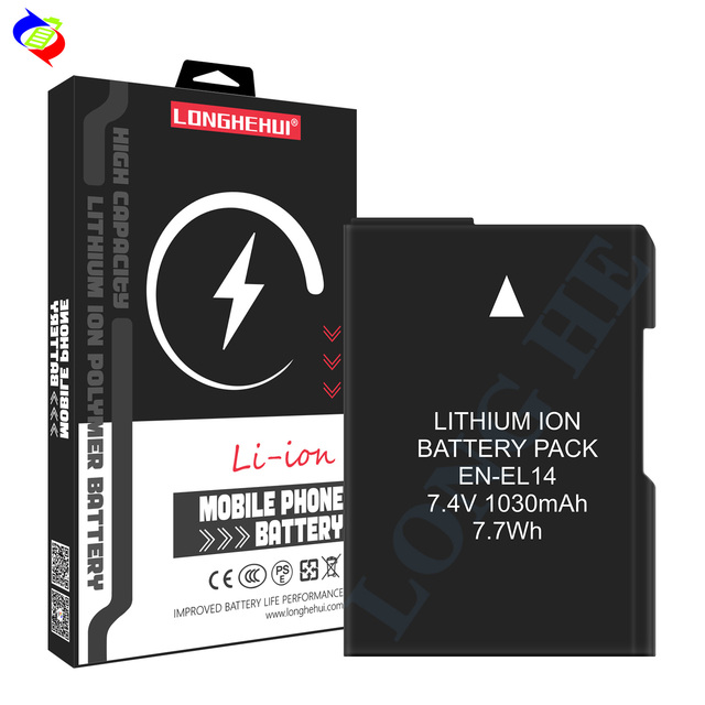 Brand New Replacement Camera Battery EN-EL14 for Nikon D3100 D3200 D3400 D5100 D5200 D5300