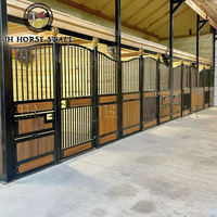 Boîte stable de cheval soudée en acier permanent européen équestre équin élégant exotique solide