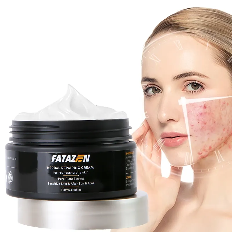 FATAZEN Produtos De Cuidados Com A Pele Hidratante Removedor De Acne Anti Envelhecimento Creme Facial Com Extrato De Planta Pura Pele Sensível Creme Facial