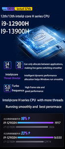 Mới nhất mini chơi game máy tính để bàn PC với 12th Gen Intel Core i9 12900H I7-12700H 14-Core DDR4 RAM cho rtx3050 8GB PCIe Windows 10 - Product Image 5