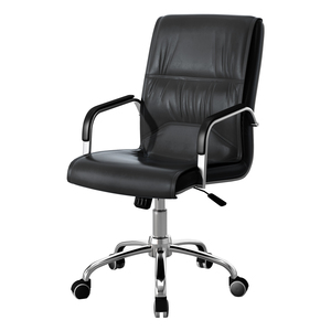 Silla de Oficina Ejecutiva Contemporánea de Cuero Sintético de Buena Calidad con Función Reclinable para Uso en Taller - Product Image 6