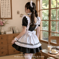 Disfraz de Sirvienta Japonesa Personalizado de Alta Calidad, Vestido Lolita OEM ODM, Traje de Cosplay de Marca Privada, Uniforme de Anime de Talla Grande