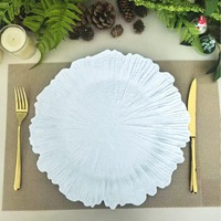 Assiettes de Présentation en Plastique PP Doré de 33 cm, Réutilisables, Grandes Assiettes pour Anniversaires, Mariages, Fêtes de Noël - Vente en Gros