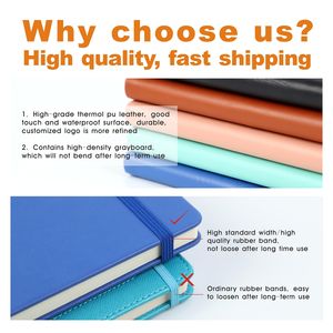 Acquista Quaderni Goffrati Personalizzati Semplici con Copertina Rigida A5, Diario con Pagine <span class=keywords><strong>a</strong></span> Righe in Pelle PU, MOQ Ridotto - Product Image 5