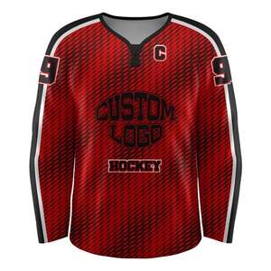 Großhandel die beste Qualität neue Sublimation Eishockey voll maßge schneiderte hochwertige Eishockey Trikots - Product Image 4