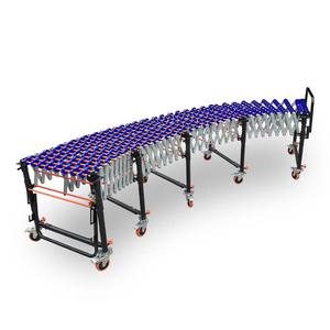 Esnek genişletilebilir paten yerçekimiyle taşımalı makaralı konveyör endüstriyel ayarlanabilir yükseklik kemer esnek Mini sistem konveyör akış silindiri - Product Image 4