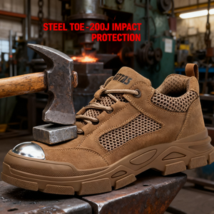 007 daim cuir unisexe chaussures <span class=keywords><strong>de</strong></span> sécurité respirant anti-écrasement chaussures plates <span class=keywords><strong>de</strong></span> protection <span class=keywords><strong>pour</strong></span> les chantiers <span class=keywords><strong>de</strong></span> construction orteil en acier - Product Image 2