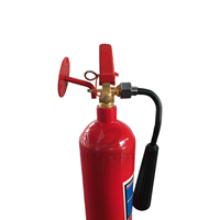 Support mural en acier au carbone rouge pour extincteur CO2 2-5KG, crochet de suspension portable, accessoires industriels et commerciaux