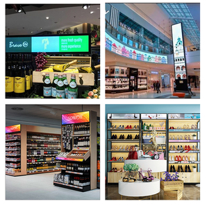 Nhiều Kích cỡ kỹ thuật số Kệ giải pháp kéo dài thanh LCD hiển thị cho siêu thị Kệ Máy nghe nhạc quảng cáo - Product Image 5