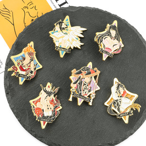 Wowei dessin animé Original dieu broche jeu entourant Wendy horloge loin de Fanboy métal Badge émail broches - Product Image 2
