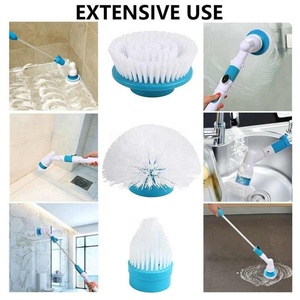 Ensemble de 3 têtes de brosse de nettoyage électrique remplaçables, pour carrelage, salle de bain, cuisine, utilisations multiples, <span class=keywords><strong>turbo</strong></span> - Product Image 3