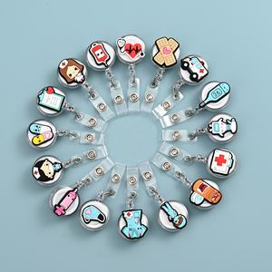 Promotion : Porte-badge rétractable <span class=keywords><strong>de</strong></span> 32 mm pour cartes d'identité professionnelles, destiné aux personnel médical, médecins et infirmières - Product Image 6