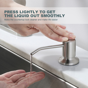 Thép không gỉ bàn chải Nickel Vòi Nước Nhà Bếp, được xây dựng trong tay xà phòng Dispenser cho bồn rửa nhà bếp Dispenser với tap Vòi Nước Nhà Bếp - Product Image 4