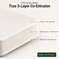 Hoja de tablero de espuma de PVC sin plomo personalizada tablero de espuma de PVC de plástico blanco hoja de techo de PVC expandido precio más barato que Zhejiang