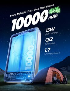 Chargeur portable LISEN 10000 mAh avec charge rapide <span class=keywords><strong>30W</strong></span>, entrée/sortie USB-C et béquille pliable pour iPhone 17 16 15 Pro Max - Product Image 5