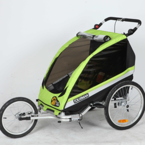 Remolque de aluminio para bicicleta de niños, carrito de transporte de alta calidad, gancho de bicicleta con Reflector BT-509B - Product Image 1