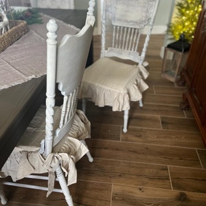 <span class=keywords><strong>Housse</strong></span> de Siège en Lin Vintage avec Sangle Jupe Style Doux au Toucher Finition Rides Elégante <span class=keywords><strong>Protection</strong></span> de Siège en Lin - Product Image 3