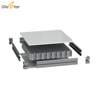 Panneau de salle blanche GLOSTAR léger en acier et aluminium nid d'abeille, revêtu de PE, avec bonne performance ignifuge pour les cloisons intérieures