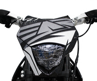 Motor Trail PR300 4 Tak 300cc Hitam+Perak Terlaris BARU, Starter Elektrik C.D.I, Silinder Tunggal Berpendingin Udara dengan Poros Penyeimbang