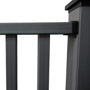 Rampe extérieure stable aux UV facile à assembler Rampe de terrasse en composite pour l'extérieur Balustrades en <span class=keywords><strong>bois</strong></span> WPC <span class=keywords><strong>Kit</strong></span> de main courante de balcon - Product Image 3