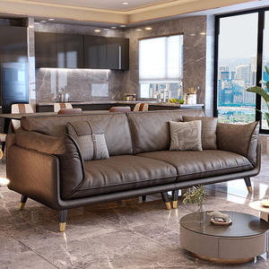 Nordic Light Luxury Modern Home Furniture Italiano Minimalista Nueva tecnología Tela Sala de estar Sofá Hotel villa - Product Image 5