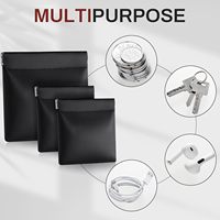 Porte-monnaie décontracté en cuir PU noir/marron à fermeture automatique, mini pochette sans fermeture éclair, sac de rangement multifonctionnel pour pièces de monnaie, clés, écouteurs, hommes et femmes