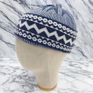 Gorro Kufi de algodón transpirable con diseño, gorro de oración musulmán, gorro Kopiah tejido para hombre, para viajes y oración, venta al por mayor OEM - Product Image 2