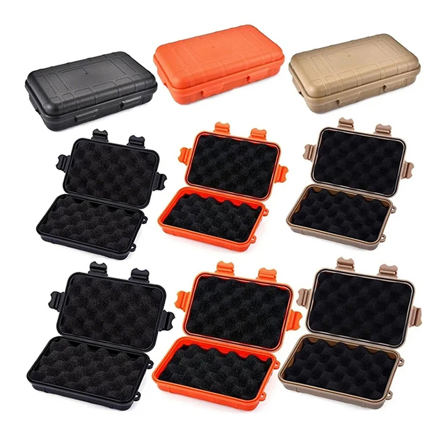 Portable Plastic Sealed Tool Box Dry Box Storage Container Outdoor Survival Box EDC