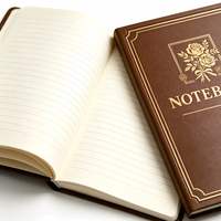 Carnet de notes A5 personnalisé à couverture rigide en PU marron – Idéal pour les affaires, l'écriture et comme cadeau