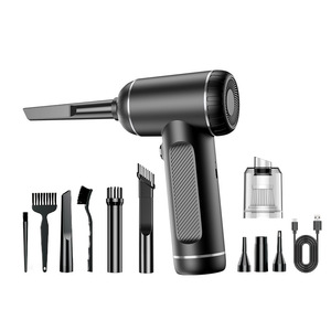 Portable Handheld Car Vacuum <b>Cleaner</b> With Led Light Rechargeable Battery Powered Black 50000Rpm - Product Image 2