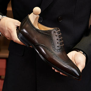 Zapatos Oxford Formales de Cuero, Sin Cordones, Punta en Pico, Transpirables, Impermeables, Antideslizantes, Resistentes al Desgaste, para Oficina - Product Image 5