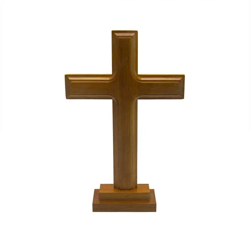 Modern simple European cross decoration solid wood Christian Catholic Cross
