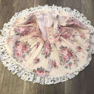 Bán buôn cô gái Dresses 2-12 trẻ em quần áo bé gái Dresses mùa thu in bé choàng thiết kế cô gái ăn mặc - Product Image 6