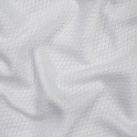 Tela de malla deportiva de fútbol con diseño de panal de abeja, 100% poliéster, transpirable, ecológica, de secado rápido, para camisetas de fútbol.
