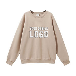 Autumn Winter Cotton Heavy Washed Round Neck <b>Men's</b> Sweatshirt Customized Logo Oversized <b>Mens</b> <b>Hoodies</b> Sweatshirts - Product Image 2
