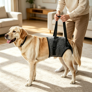 Arnés de elevación para perros, soporte de movilidad para patas traseras con acolchado grueso, eslinga ajustable con correa ancha para rehabilitación de patas traseras de perros mayores - Product Image 5