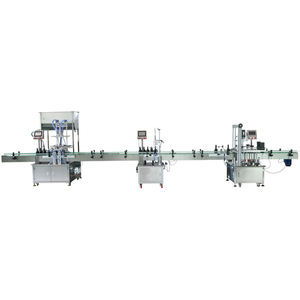 Machine de remplissage et de bouchage de liquides contrôlée par PLC pour l'industrie des spiritueux, des huiles essentielles, des parfums et des produits chimiques, ligne de production SUS 304 - Product Image 2