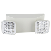 Lampu Darurat Ganda Amerika Utara LED Plastik Putih Ni-cd Bersertifikat 2x1.2W Garansi 2 Tahun DF 80 100 30000
