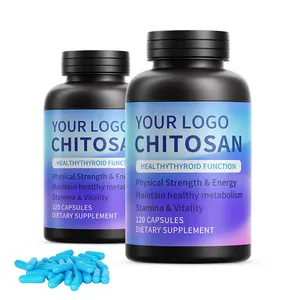 Grosir OEM Label pribadi Vegan 1000mg Chitosan pills kitosan capsule untuk menurunkan berat badan
