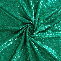 Tissu en tulle brodé de paillettes extensibles vertes de 3 mm, matière pour robe de mariée, vente en gros