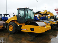 Rouleau compresseur vibrant à tambour unique XS142J, 14 tonnes, entraînement mécanique, compacteur de sol 14000 kg, rouleau compresseur XS142J pour travaux de terrassement et fondations