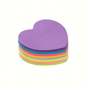 Blocs-notes autocollants en forme de cœur, personnalisés, adhésif puissant, recyclables, pour le bureau, la maison, l'école, les réunions - Product Image 3
