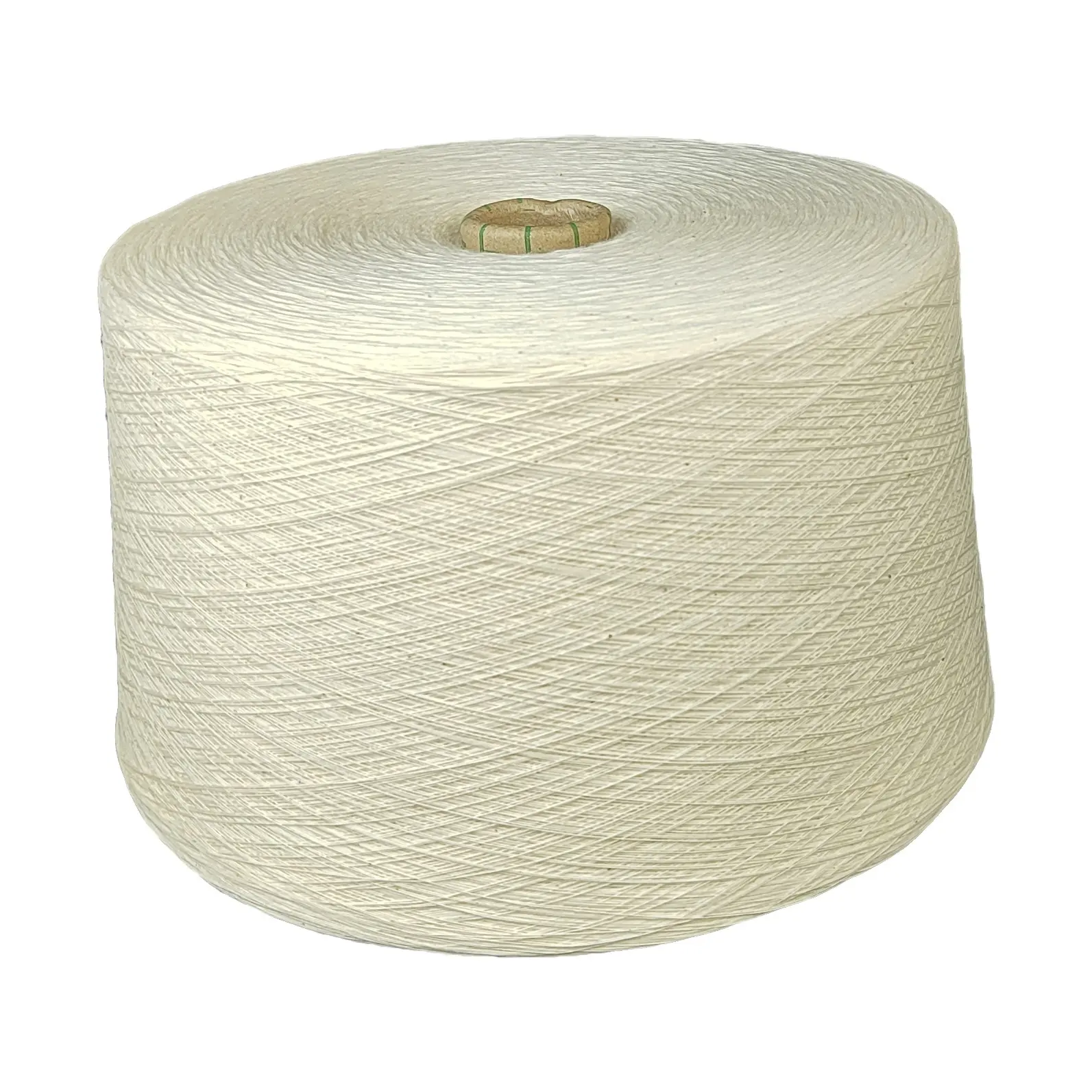 12S Sirospun แหวนปั่นดิบสีขาวเส้นด้ายฝ้าย100%