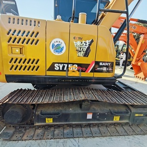 Mini-excavatrice SANY SY 75C Pro d'occasion, 90% neuve, peinture d'origine, engin de construction, excavatrice sur chenilles à vendre - Product Image 3